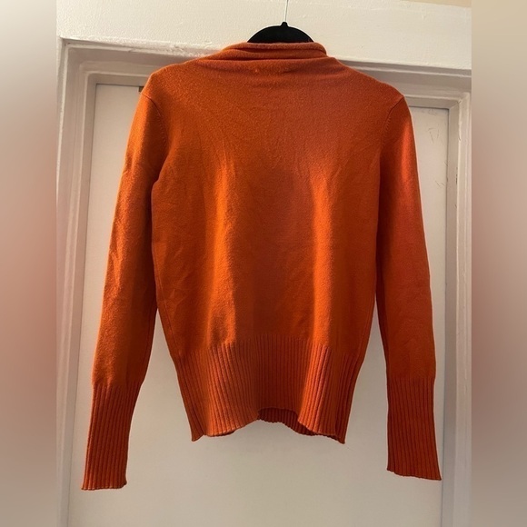 French Connection Burnt Orange long‎ sleeve rollneck sweater size small - Picture 12 of 13